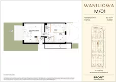 3 pokoje, mieszkanie 62,81 m², piętro 1, oferta nr WA1/M/12, Waniliowa, Wrocław, Lipa Piotrowska, Psie Pole, ul. Waniliowa