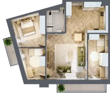 4 pokoje, mieszkanie 74,70 m², piętro 1, oferta nr 10, Wodociągowa - Etap VII, Sulejówek, ul. Wodociągowa 1/1A/1B