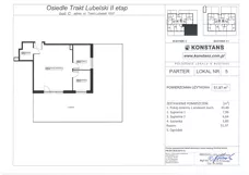 3 pokoje, mieszkanie 51,97 m², parter, oferta nr F5, Trakt Lubelski - Etap II, Warszawa, Wawer, Zbytki, ul. Trakt Lubelski 181E/F