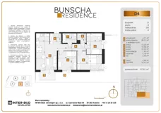 4 pokoje, mieszkanie 86,16 m², piętro 1, oferta nr E15, Bunscha Residence, Kraków, Dębniki, Ruczaj, ul. Bunscha