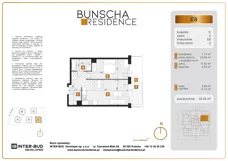2 pokoje, mieszkanie 48,04 m², piętro 1, oferta nr D11, Bunscha Residence, Kraków, Dębniki, Ruczaj, ul. Bunscha
