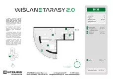 2 pokoje, mieszkanie 52,28 m², piętro 4, oferta nr B.138, Wiślane Tarasy 2.0, Kraków, Grzegórzki, ul. Grzegórzecka/Stachowskiego