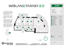 4 pokoje, mieszkanie 91,43 m², piętro 7, oferta nr B.169, Wiślane Tarasy 2.0, Kraków, Grzegórzki, ul. Grzegórzecka/Stachowskiego