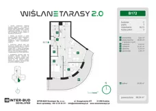 3 pokoje, mieszkanie 66,04 m², piętro 7, oferta nr B.172, Wiślane Tarasy 2.0, Kraków, Grzegórzki, ul. Grzegórzecka/Stachowskiego
