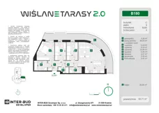 4 pokoje, mieszkanie 83,71 m², piętro 8, oferta nr B.180, Wiślane Tarasy 2.0, Kraków, Grzegórzki, ul. Grzegórzecka/Stachowskiego