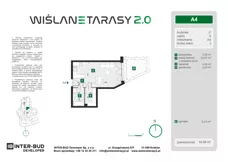 1 pokój, mieszkanie 34,98 m², parter, oferta nr A.4, Wiślane Tarasy 2.0, Kraków, Grzegórzki, ul. Grzegórzecka/Stachowskiego