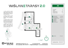 3 pokoje, mieszkanie 50,13 m², parter, oferta nr A.5, Wiślane Tarasy 2.0, Kraków, Grzegórzki, ul. Grzegórzecka/Stachowskiego