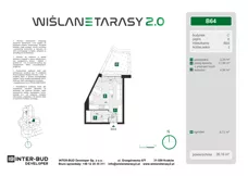 1 pokój, mieszkanie 26,16 m², parter, oferta nr B.64, Wiślane Tarasy 2.0, Kraków, Grzegórzki, ul. Grzegórzecka/Stachowskiego