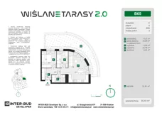 3 pokoje, mieszkanie 53,24 m², piętro 2, oferta nr A.12, Wiślane Tarasy 2.0, Kraków, Grzegórzki, ul. Grzegórzecka/Stachowskiego
