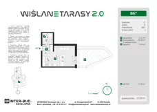 1 pokój, mieszkanie 37,29 m², parter, oferta nr B.67, Wiślane Tarasy 2.0, Kraków, Grzegórzki, ul. Grzegórzecka/Stachowskiego