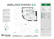 3 pokoje, mieszkanie 66,95 m², parter, oferta nr B.69, Wiślane Tarasy 2.0, Kraków, Grzegórzki, ul. Grzegórzecka/Stachowskiego