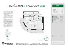 3 pokoje, mieszkanie 66,95 m², piętro 1, oferta nr B.86, Wiślane Tarasy 2.0, Kraków, Grzegórzki, ul. Grzegórzecka/Stachowskiego