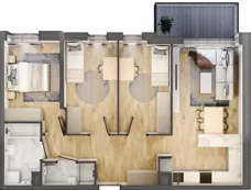 4 pokoje, mieszkanie 68,34 m², piętro 3, oferta nr M14, Legnicka Ursus, Warszawa, Ursus, Skorosze, ul. Legnicka