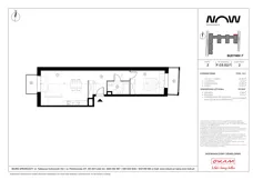 2 pokoje, mieszkanie 52,14 m², piętro 2, oferta nr F.03.02/1, NOW, Łódź, Widzew, Stary Widzew, ul. Dowborczyków 18