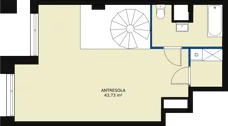 2 pokoje, apartament 87,33 m², piętro 13, oferta nr AA.87, Strefa Progress, Łódź, Śródmieście, Śródmieście-Wschód, al. Kościuszki 132 / ul. Piotrkowska 217