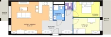 3 pokoje, mieszkanie 75,46 m², piętro 2, oferta nr A.03.06, NOW, Łódź, Widzew, Stary Widzew, ul. Dowborczyków 18