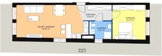 2 pokoje, mieszkanie 55,04 m², piętro 5, oferta nr D.06.07, NOW, Łódź, Widzew, Stary Widzew, ul. Dowborczyków 18