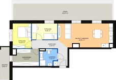 3 pokoje, mieszkanie 70,00 m², piętro 7, oferta nr D.08.01, NOW, Łódź, Widzew, Stary Widzew, ul. Dowborczyków 18