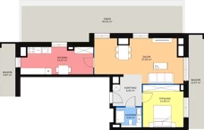 2 pokoje, mieszkanie 67,87 m², piętro 8, oferta nr D.09.01, NOW, Łódź, Widzew, Stary Widzew, ul. Dowborczyków 18