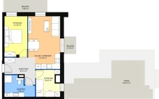 3 pokoje, mieszkanie 56,80 m², piętro 4, oferta nr E.05.07, NOW, Łódź, Widzew, Stary Widzew, ul. Dowborczyków 18