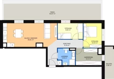 3 pokoje, mieszkanie 69,83 m², piętro 7, oferta nr E.08.06, NOW, Łódź, Widzew, Stary Widzew, ul. Dowborczyków 18