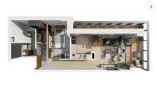 2 pokoje, apartament 55,70 m², piętro 1, oferta nr CYLK_CYLK_C.2.5, Legionów 121, Gdynia, Redłowo, ul. Legionów 121