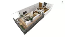 2 pokoje, apartament 55,70 m², piętro 1, oferta nr CYLK_CYLK_C.2.5, Legionów 121, Gdynia, Redłowo, ul. Legionów 121