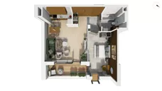 2 pokoje, apartament 53,00 m², piętro 2, oferta nr CYLK_CYLK_C.3.5, Legionów 121, Gdynia, Redłowo, ul. Legionów 121