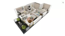 3 pokoje, apartament 65,05 m², piętro 1, oferta nr BER2_IJK_I3.1.1, Nowe Kolibki, Gdynia, Orłowo, Kolibki, ul. Bernadowska