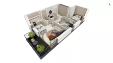 3 pokoje, apartament 65,00 m², piętro 2, oferta nr BER2_IJK_I3.2.1, Nowe Kolibki, Gdynia, Orłowo, Kolibki, ul. Bernadowska