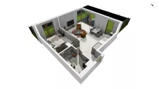 2 pokoje, apartament 59,65 m², parter, oferta nr BER2_IJK_J1.0.8, Nowe Kolibki, Gdynia, Orłowo, Kolibki, ul. Bernadowska