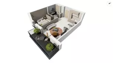 2 pokoje, apartament 51,02 m², piętro 1, oferta nr BER2_IJK_I1.1.3, Nowe Kolibki, Gdynia, Orłowo, Kolibki, ul. Bernadowska