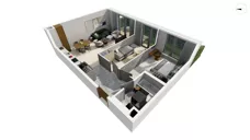 3 pokoje, apartament 61,80 m², piętro 4, oferta nr WITA_A_A1.5.1, Wita 77, Gdańsk, Strzyża, ul. Wita Stwosza 77