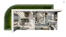 3 pokoje, mieszkanie 61,80 m², piętro 4, oferta nr WITA_A_A1.5.1, Wita 77, Gdańsk, Strzyża, ul. Wita Stwosza 77