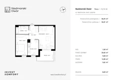 2 pokoje, apartament 56,57 m², piętro 3, oferta nr NAD3_T_T2.4.4, Nadmorski Dwór, Gdańsk, Brzeźno, ul. Nadmorski Dwór