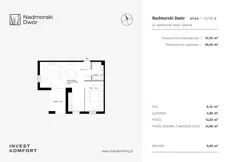 2 pokoje, apartament 56,00 m², piętro 3, oferta nr NAD3_UW_U1.4.4, Nadmorski Dwór, Gdańsk, Brzeźno, ul. Nadmorski Dwór