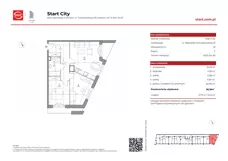 3 pokoje, mieszkanie 58,08 m², piętro 2, oferta nr 21/10, Start City, Kraków, Bieżanów-Prokocim, ul. Republiki Korczakowskiej 21