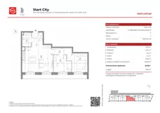 3 pokoje, mieszkanie 61,16 m², piętro 1, oferta nr 21/5, Start City, Kraków, Bieżanów-Prokocim, ul. Republiki Korczakowskiej 21