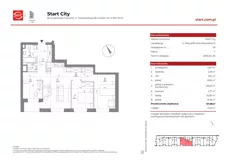 4 pokoje, mieszkanie 67,72 m², piętro 7, oferta nr 21/59, Start City, Kraków, Bieżanów-Prokocim, ul. Republiki Korczakowskiej 21