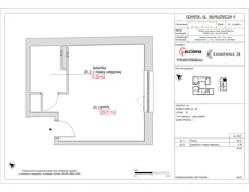 1 pokój, apartament inwestycyjny 34,63 m², piętro 3, oferta nr 4.20, Kamienna 28 - apartamenty inwestycyjne, Gdańsk, Śródmieście, Dolne Miasto, ul. Jałmużnicza 4