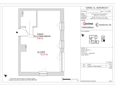 1 pokój, apartament inwestycyjny 39,26 m², piętro 3, oferta nr 4.22, Kamienna 28 - apartamenty inwestycyjne, Gdańsk, Śródmieście, Dolne Miasto, ul. Jałmużnicza 4