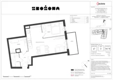2 pokoje, mieszkanie 56,35 m², piętro 3, oferta nr 67.14, Zbożowa, Gdynia, Cisowa, ul. Zbożowa