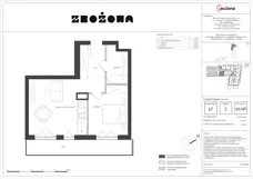 2 pokoje, mieszkanie 47,70 m², piętro 2, oferta nr 67.49, Zbożowa, Gdynia, Cisowa, ul. Zbożowa