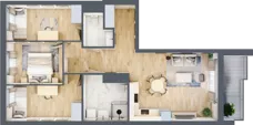 4 pokoje, mieszkanie 71,97 m², piętro 1, oferta nr WJ-E1-LM-63, Wojciechowska Square, Lublin, Konstantynów, Konstantynów, ul. Wojciechowska 40