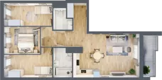 4 pokoje, mieszkanie 71,97 m², piętro 8, oferta nr WJ-E1-LM-112, Wojciechowska Square, Lublin, Konstantynów, Konstantynów, ul. Wojciechowska 40