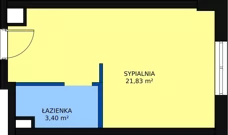 1 pokój, lokal inwestycyjny 25,23 m², piętro 1, oferta nr SP--LU-05, Saski Point, Lublin, Wieniawa, Wieniawa, ul. Długosza 6B