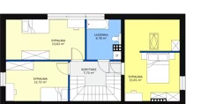 Dom 133,25 m², oferta nr 1A, Garden Złotno, Łódź, Polesie, Złotno, ul. Rąbieńska 132