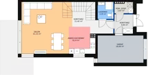Dom 133,25 m², oferta nr 1B, Garden Złotno, Łódź, Polesie, Złotno, ul. Rąbieńska 132