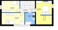 Dom 133,25 m², oferta nr 1B, Garden Złotno, Łódź, Polesie, Złotno, ul. Rąbieńska 132