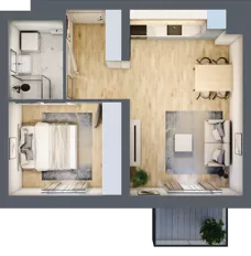 2 pokoje, mieszkanie 40,15 m², piętro 1, oferta nr B3/1/21, MONTANO, Polanica-Zdrój, al. Zwycięzców